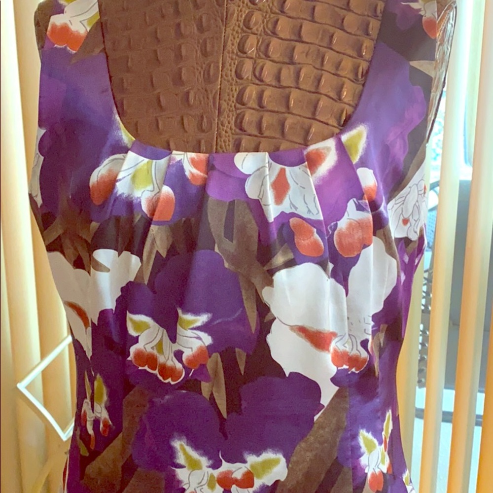 TAHARI Floral Dress
